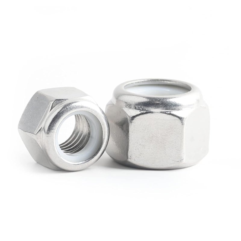 sotoolstop Store 7/16-14 Nylon Insert Lock Nuts, Nylon Locknuts 304 Stainless Steel 18-8 Lock Nuts, Pack of 20 - Image 1